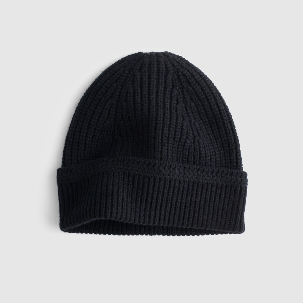 Knit Beanie in Wool Blend